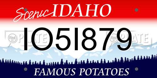 IO5I879 Idaho License Plate