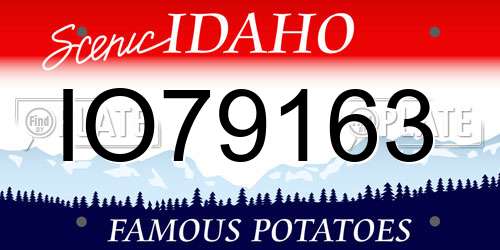 IO79163 Idaho License Plate