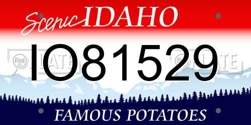 IO81529 Idaho License Plate