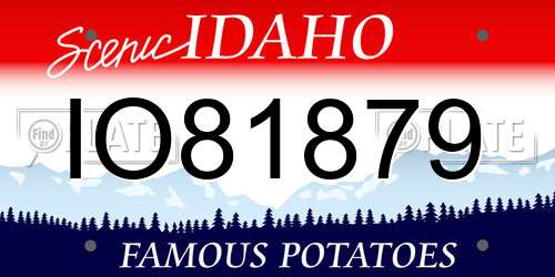 IO81879 Idaho License Plate