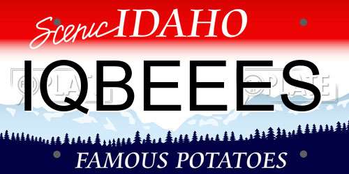 IQBEEES Idaho License Plate