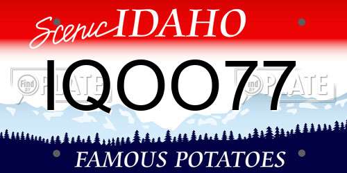 IQOO77 Idaho License Plate