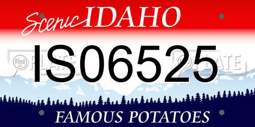 IS06525 Idaho License Plate