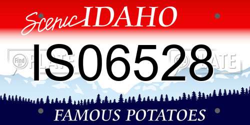 IS06528 Idaho License Plate