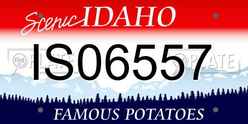 IS06557 Idaho License Plate