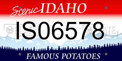 IS06578 Idaho License Plate