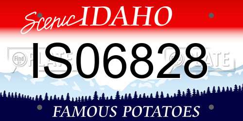 IS06828 Idaho License Plate