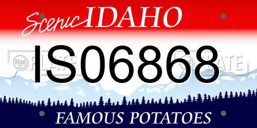 IS06868 Idaho License Plate