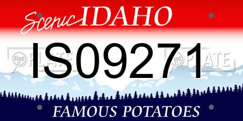 IS09271 Idaho License Plate
