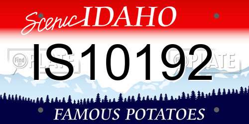 IS10192 Idaho License Plate