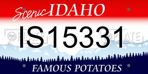 IS15331 Idaho License Plate
