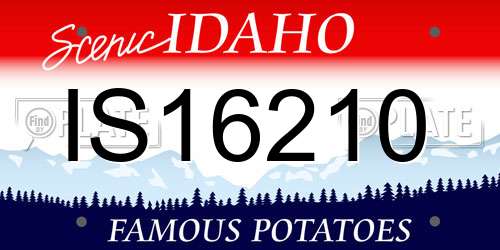 IS16210 Idaho License Plate