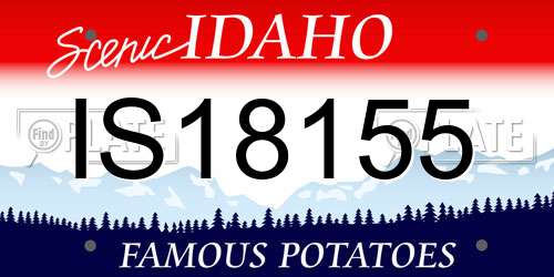 IS18155 Idaho License Plate