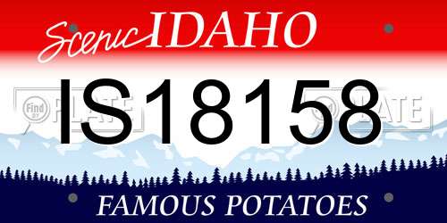 IS18158 Idaho License Plate