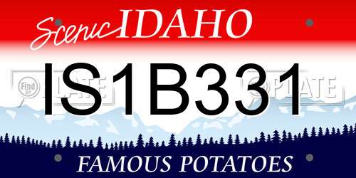 IS1B331 Idaho License Plate