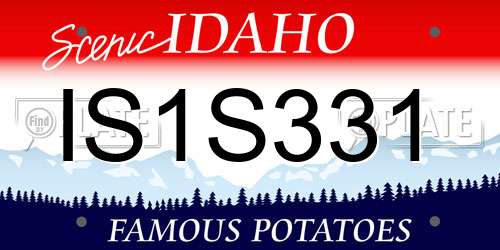 IS1S331 Idaho License Plate
