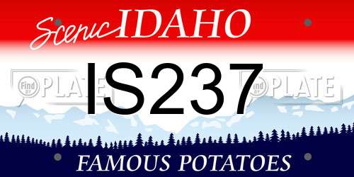 IS237 Idaho License Plate