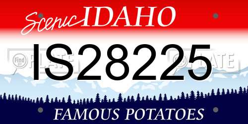 IS28225 Idaho License Plate