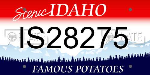 IS28275 Idaho License Plate
