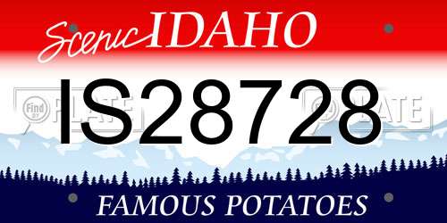 IS28728 Idaho License Plate