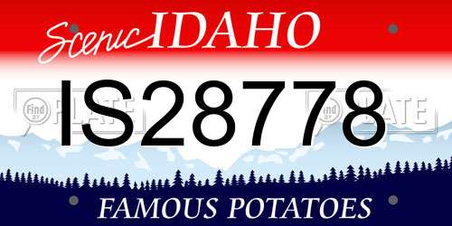 IS28778 Idaho License Plate