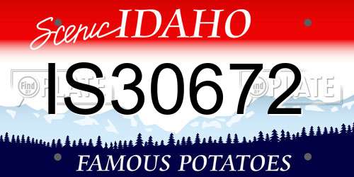 IS30672 Idaho License Plate