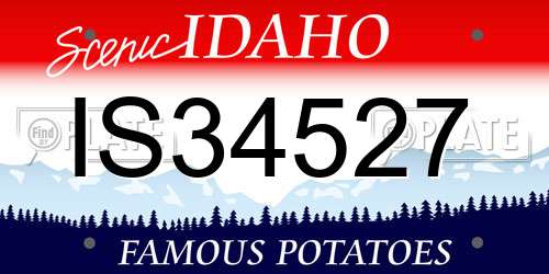 IS34527 Idaho License Plate