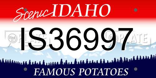 IS36997 Idaho License Plate