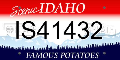 IS41432 Idaho License Plate