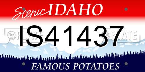 IS41437 Idaho License Plate