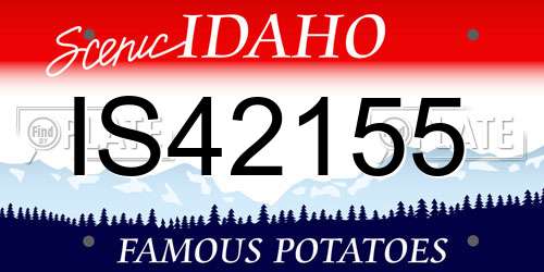 IS42155 Idaho License Plate