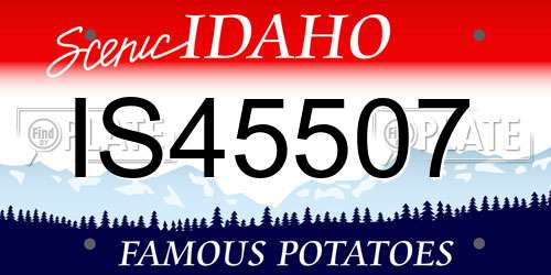 IS45507 Idaho License Plate