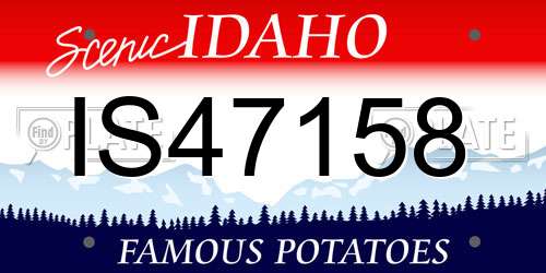 IS47158 Idaho License Plate