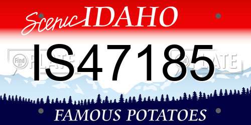 IS47185 Idaho License Plate