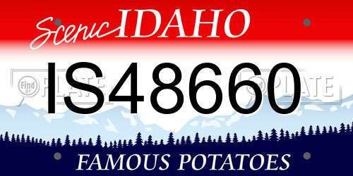 IS48660 Idaho License Plate