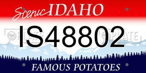 IS48802 Idaho License Plate
