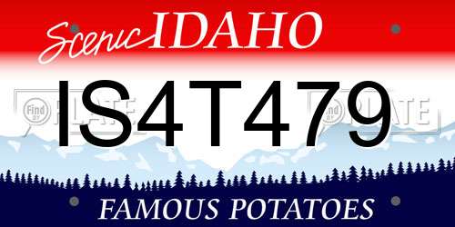 IS4T479 Idaho License Plate
