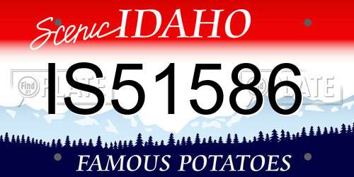 IS51586 Idaho License Plate