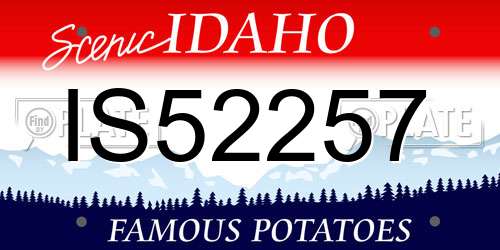 IS52257 Idaho License Plate