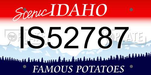 IS52787 Idaho License Plate
