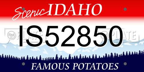 IS52850 Idaho License Plate