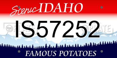 IS57252 Idaho License Plate