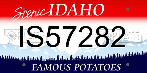 IS57282 Idaho License Plate