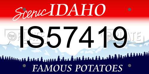 IS57419 Idaho License Plate