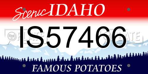 IS57466 Idaho License Plate