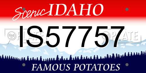 IS57757 Idaho License Plate