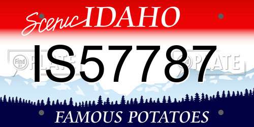 IS57787 Idaho License Plate