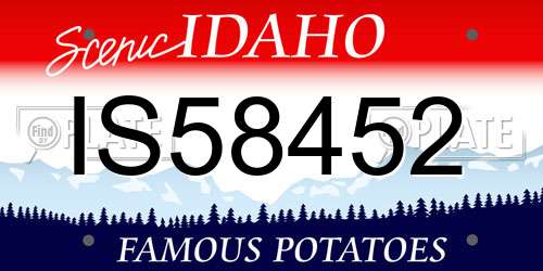 IS58452 Idaho License Plate
