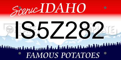IS5Z282 Idaho License Plate