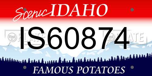 IS60874 Idaho License Plate